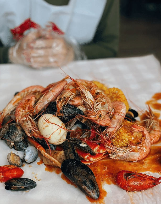 crabbish-seafood on a table